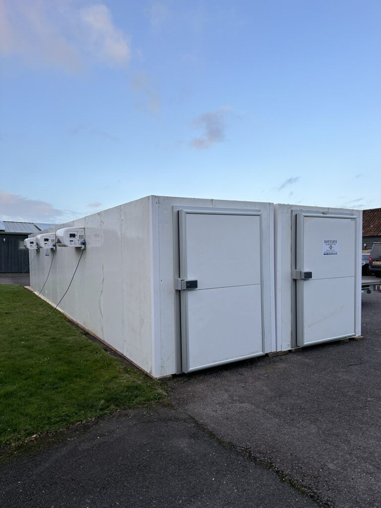 40ft freezers to cope with peak demand at Christmas