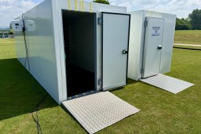 Temporary rental coldrooms at the open golf in Portrush